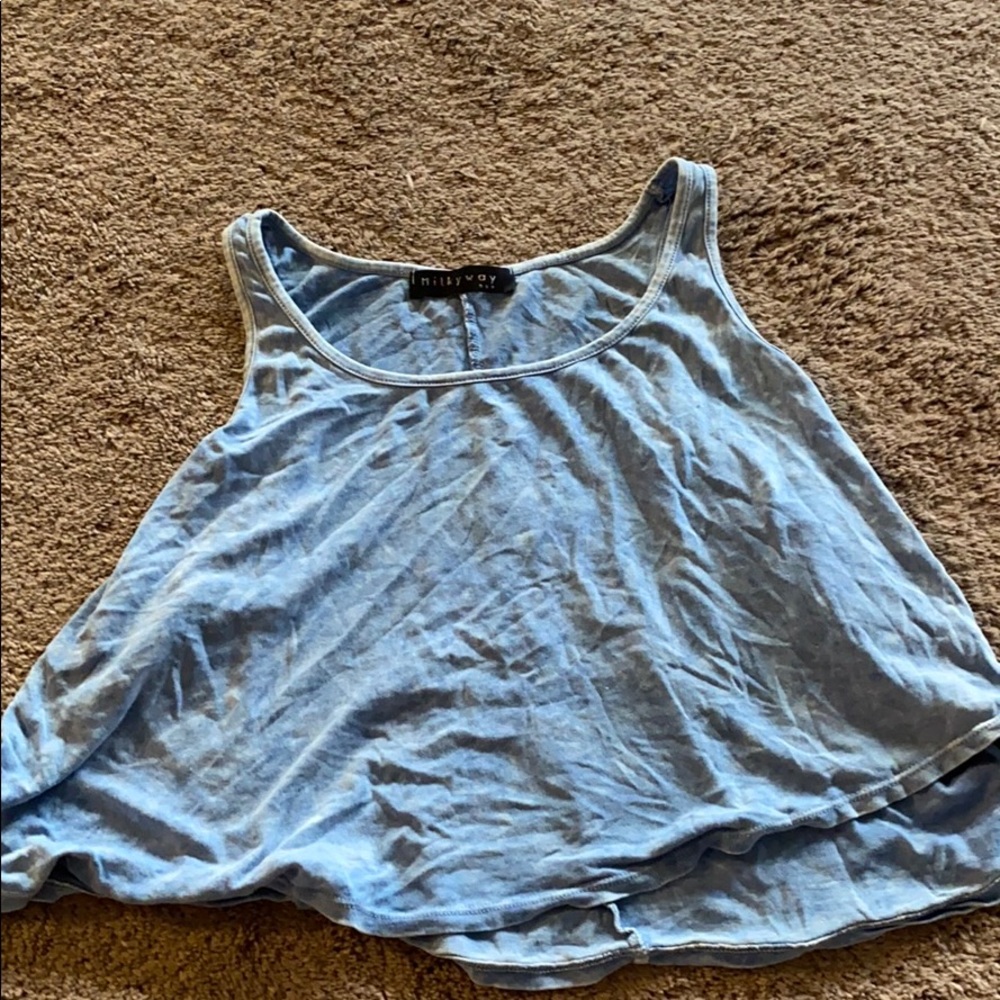 tie dye crop shirt